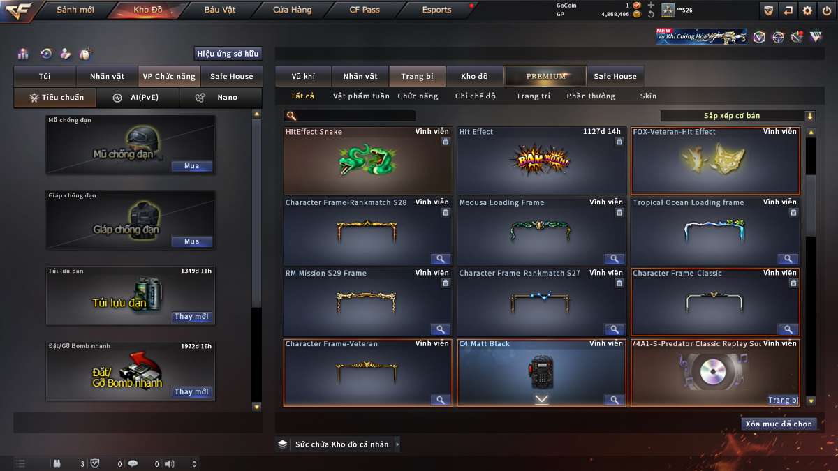 shop acc cf uy tin gia re